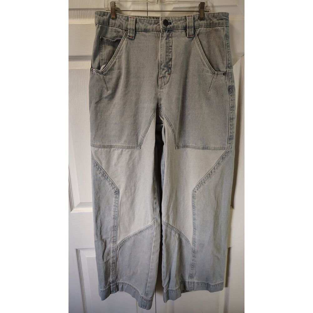 A.LAB Star Mega Rave Light Blue Wash Jeans Size 34 Y2K Extra Baggy Skater